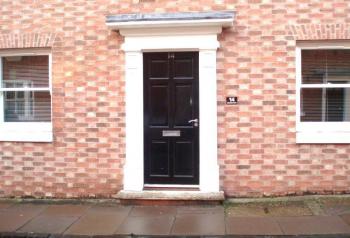 The entrance to the apartment